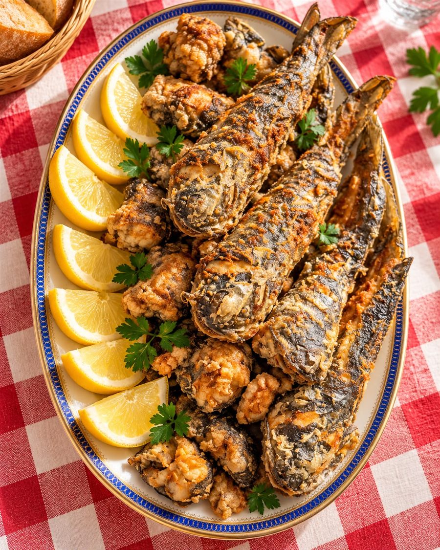 Fritto di pesce con limone